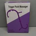 Shrdaepe Massage Trigger Point Cane, Muscle Release Tool Self Massage Hook Cane, Handheld Back, Neck, Shoulder, Leg and Feet Massager Rod, Body Deep Tissue Gifts for Men & Women, Purple