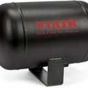 VIAIR 91014 1 Gallon 4-Port Air Reservoir Tank with 1/4" NPT, Black