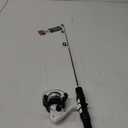 Abu Garcia 6’ Ike Dude Youth Fishing Rod and Reel Spinning Combo, 2-Piece Rod, Size 30 Reel, Right/Left Handle Position,White