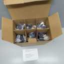 6-Pack Dusk to Dawn Electric Christmas Window Candle Lights with Shatterproof Plastic LED Bulbs, Plug-in Corded Window Candle Lamps, Auto On/Off Light Sensor, 6 Suction Cups Included, Warm White