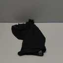 SherryDC Women's Ruched Mesh Bikini Swimsuit Bottoms High Waisted Sheer Short Swim Skirt (Medium, 874-black)