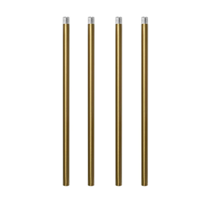 Brushed Brass M10 Threaded Extension Rod for Pendant Light, Island Lighting, Chandeliers,Lighting Fixture downrods & Stems,12 Inches 11.4mm OD (0.449″) x 300mm L (11.81″)
