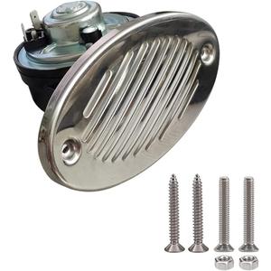 CLINK 316 Stainless Steel 12V Hidden Flush Mount 5190512 Marine Boat Horn With two types of 316 stainless steel mounting screws Two Hole Installation Spacing of 114.3 mm