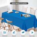4 x 2-Pack Royal Blue Disposable Plastic Tablecloths for Rectangle Tables - 54"x108" | Perfect for Parties, Events, and Weddings, Indoor and Outdoor Use