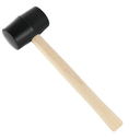 Rubber Mallet Hammers,12 Pieces Small Mallet with Wood Handle,Double Faced Heavy Duty Rubber Head