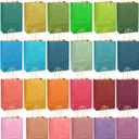 Qiqee 100PCS Medium Mulitcolor Gift Bags With Handles Bulk Multiple Uses (10.6"x8.3"x4.3")