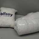 BLISSY Adjustable Memory Foam Pillow for Sleeping (Queen Size) - Cooling Gel Pillows for Side Sleepers with Shredded Foam for Customizable Loft - CertiPUR-US & Oeko-TEX