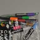 Window Chalk Markers for Glass Washable, 10 Colors Jumbo Liquid Chalk Marker with 15mm 3 in 1 Nib Thick Wide Tips, Big Chalkboard Markers, Car Paint Pen for Auto, Bistro, Mirror, Poster, Blackboards