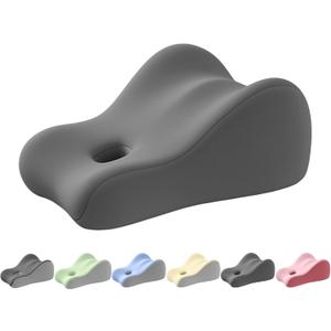 KUYOVORA Memory Foam Wedge Pillow Intimacy Couples Pillow, Pregnant Ergonomic Contoured Position Pillow for Sleeping & Reading, Multi-Functional Bed Pillow Back Support Cushion All Grey