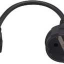 5-15P to Euro CEE7/7 Short Power Cord Plug,Toptekits US 3-Prong NEMA5-15P Standard Plug to CEE 7/7 Schuko European Female Socket Power Cord,EU US Plug Adapter, 16AWG,1ft/0.3m 