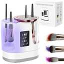 3 IN 1 Electric Makeup Brush Cleaner,Automatic Makeup Brush Cleaner with Makeup Brush Dryer,Portable USB Deep Cleaning for All Size Beauty Makeup Brush Set,Blush Brush,Sponges