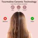 Hot Comb for Lace Front Wigs, Ceramic Electric Straightening Combs with 14 Temperature Settings & Auto Shut Off, Dual Voltage Travel Pressing Comb Set for Black Women Hair