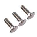 1/2-13 x 1-1/2" Carriage Bolts Screws, 18-8 Stainless Steel 304, Round Head, Square Neck, UNC Fully Machine Coarse Threaded,5Pcs
