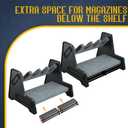 Mind and Action Pistol Rack, Handgun Holder for Safe, Cabinet Organizer, Gun Accessories, Gifts for Men