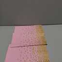 misaya 3 Packs Dot Disposable Table Cloth, 54 x 108 Inch Waterproof Plastic Tablecloth, Rectangle Gold Dots in Pink Table Covers for Mother's Day, Picnic, Birthday, Party