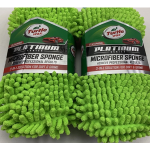 TurtleWax Platinum 3-in-1 Car Wash Mitt - Green, 4 Pcs