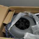 PYY Beach Cart for Sand with Big Balloon Wheels, 352LBS Loading Capacity, Aluminum Lightweight Folding Dolly Wagon Trolley Buggy with 13" TPU Tires, 15"*23" Large Cargo Deck, 33"-51.6" Rubber Handle