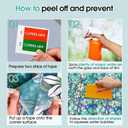 Coavas Decorative Window Privacy Film, Heat Control Sun Blocking Stained Glass Window Film, Floral Design Static Cling, Non Adhesive Windows Tint for Bathroom Front Door(Vinyl, 17.5" x 118.1 ") (Green)