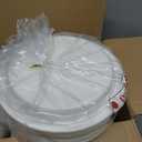 100 pcs 10 Inch White Plastic Plates, Disposable Plates for Thanksgiving
Sturdy BPA-free disposable plates. Durable & break-resistant. Ideal for picnic, Thanksgiving, birthdays, and events.