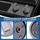 4Pcs W11517331 Gas Range Surface Burner Knob Compatible with Whirlpool Stove Models WEC310S0LS1 WEC310S0LS2 YWEE515S0LS0 YWEE515S0LS1, Replaces W11117415 W10850027 W11458840