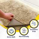 Muddy Mat® | Super Absorbent Door Mat Indoor, Microfiber Quick Dry Chenille Entryway Rug, Non-Slip Front Door Mat, Indoor Mats for Entryway, Machine Washable Pet Rug, Beige 28"x18"