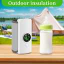 Portable Bottle Warmer, Fast Warming Comfortable Baby Feeding On The Go, Waterless Milk Warming with Battery-Powered for Home Outdoor
