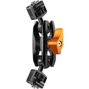 K&F CONCEPT Dual Ball Heads Magic Arm, Articulating Magic Arm with 1/4"-20 Screw, 360 swivelling Ball Head, Aluminum Alloy Camera Monitor Mount Arm