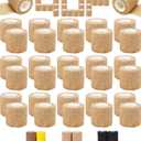 AZEN 40 Pack Self Adhesive Bandage Wrap, 2" X 5 Yards Elastic Cohesive Bandage Wrap, Skin Color Athletic Tape, Vet Wrap, Ankle Tape, Tattoo Grip Tape Wrap (Beige)