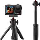 Portable 360 Rotatable Vlog Camera Selfie Stick, Magnetic Mount Tripod Stand Accessories for DJI Osmo Action 5 pro/4/3