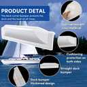 Dock Corner Bumper,Dock Bumpers Straight,Vinyl Boat Dock Corner Bumpers,Boat Straight Bumper,Boat Dock Bumpers,Soft Dock Bumper Guards Dock Bumpers Dock Corner Side Edge for Boat Docks(1,2Pack)