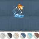 MAXIJIN Waterproof Oversized Couch Covers for 3 Cushion Couch, 79" Quilted Sofa Covers Washable Pet Dog Couch Cover Protector with Elastic Strap & Side Pocket (Large Sofa, Berlin Blue)