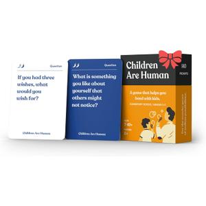 Children are Human | 140 Conversation Cards to Help Bond with Kids | Card Game for Elementary School Children | Designed by Experts for Grades 2-5 | Ages 7-10+