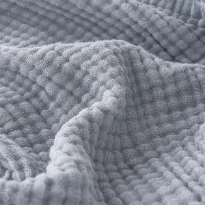 EMME Cotton Muslin Large Throw Blanket Couch Breathable Gauze Blanket Soft Lightweight Bed Blankets Adults (Dusty Blue, 50"x70")