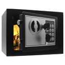 Heroecol Key and Electronic Security Safe Box Digital Deposit Box for Home Office Hotel Business Lock Box for Cash Jewelry Storage (Black, 0.17 Cubic Feet)