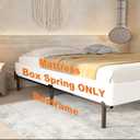 8 Inch Full Size Box Spring Only Metal Bed Base with Clean Cover
Metal Mattress Foundation,Low Profile Bed Base,Noise Free,Easy Assembly,Sturdy Support,Non Slip