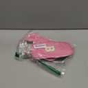 Large Capacity Pink Pencil Case, Cute Pencil Case Pencil Pouch with Zipper For Girls Women, Expandable Preppy Pencil Bag Large Storage High Capacity Bag Organizer for School Home Office Supplies, B