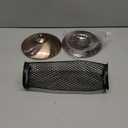 Kingsyard Mesh Tube Bird Feeders for Outdoors Hanging, All Metal, Wild Bird Feeder for Sunflower Seeds or Mealworm, Large Tray & Weatherproof Roof, 2.5 lbs Capacity (Antique Copper)