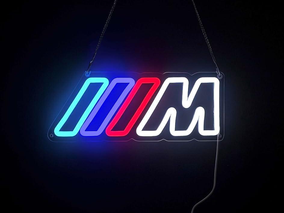 LED Neon Sign BMW Logo, USB Powered, Multi-Color with 10 Brightness Modes