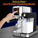 Espresso Machine 20 Bar Touchscreen Espresso Maker with Automatic Milk Frother for Cappuccino Latte,Stainless Steel Coffee Machine with Independent Frothing and Dual Heating System,Easy to Clean