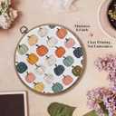 FUGWN Boho Fall Pumpkin Round Wall Art Decor Framed, Autumn Thanksgiving Canvas Artwork Prints, Retro Harvest Pumpkin Wall Hanging Decorations for Home Bedroom Living Room, 10x10 Inch