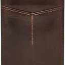 Fossil Men's Leather Minimalist Magnetic Card Case with Money Clip Front Pocket Wallet for Men (Derrick Dark Brown)