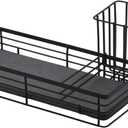 Sponge Holder Kitchen Organizer With Quick Drying Diatomite Stone Tray And Removable Brush Rack For Sink Area Storage