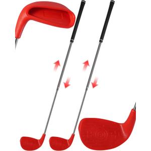 HOTWIND 2 Pack Adjustable Golf Clubs Dual-Length 16.54”or 36.65” for Backyard Golf Game with 5”x 3.5” Oversize Head Telescopic Aluminum Shaft for Adults Play Outdoor Golf Yard Game in Parks and Yards