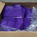 Windyun 200 Pcs Reusable Tote Bag Bulk 8 x 4 x 10 Inch Non Woven Shopping Bag with Handle Portable Grocery Bags Gift Tote for Merchandise Events Parties Boutiques Retail Stores (Purple)
