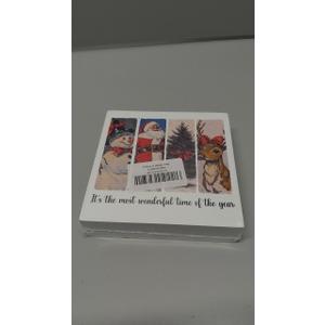 Vintage Christmas Decor, Christmas Decorations Indoor, Santa Claus Xmas Tree Reindeer Snowman Wooden Box Sign Gifts for Friends Family Home Bedroom Living Room Office Halloween Desk Decor