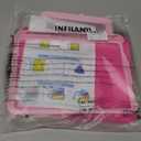 INFILAND Kids Case for iPad A16 11 Inch 2025 (11th Gen), iPad 10th Generation (10.9 Inch 2022), Durable Silicone Shockproof Stand Protective Cover with Pencil Holder/Handle (Magenta-Pink)