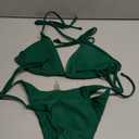 Women Two Piece Bikini Swimsuit Sexy Bathing Suits Halter Triangle Tops String Bikini Sets. Size S