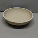 Large Decorative Bowl - Fruit Bowl for Kitchen Counter - Modern Decorative Bowl for Home Decor,Key Bowl for Entryway Table - Artificial Stone Beige