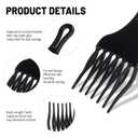 Wave Pomade Twist Sponge Brush Twist Styler Comb for Black Men - Washable Afro Curl Sponge Racket for Barbers & Daily Use, Ideal for Curly, Coiled, 4C Hair - Hair Pick Comb Rose Water Spray Set
