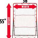 Franklin Sports Pitch Back Rebounder and Switch Hitter Pitching Target - 2 in 1 Return Trainer and Catcher Target - Perfect for Pitching, Fielding and Throwing Practice - 55 x 36 Inch